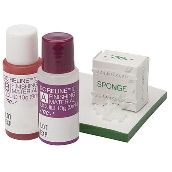 GC RELINE II Finishing Material, 1-1 Pkg, 9ml liquid A + 9ml liquid B