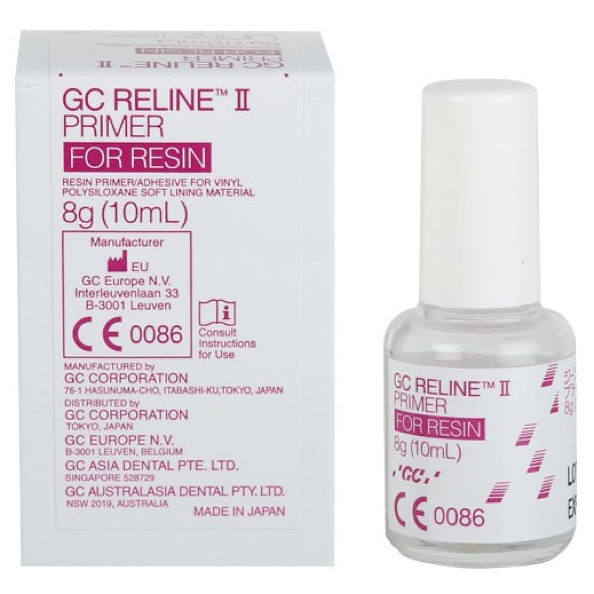 GC RELINE II Primer for Resin, Bottle 10ml
