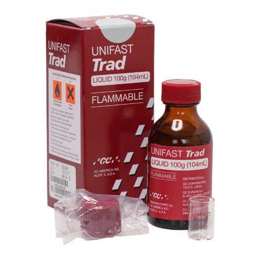 GC UNIFAST Trad, Liquid, Self-Cure Acrylic Resin, 104ml