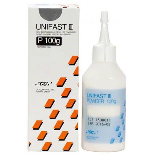 GC UNIFAST III, Powder, Self-Curing Acrylic, Clear