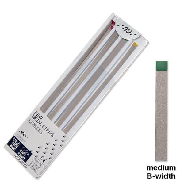 GC METAL STRIPS, Green Mesh (Finishing), #600, PK/12