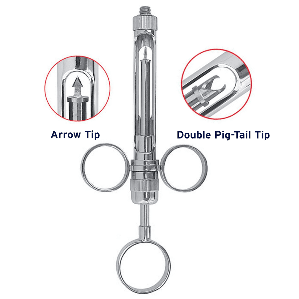 Dental Syringe Aspirating, 1.8 ml, 2 Rings, European/American Thread