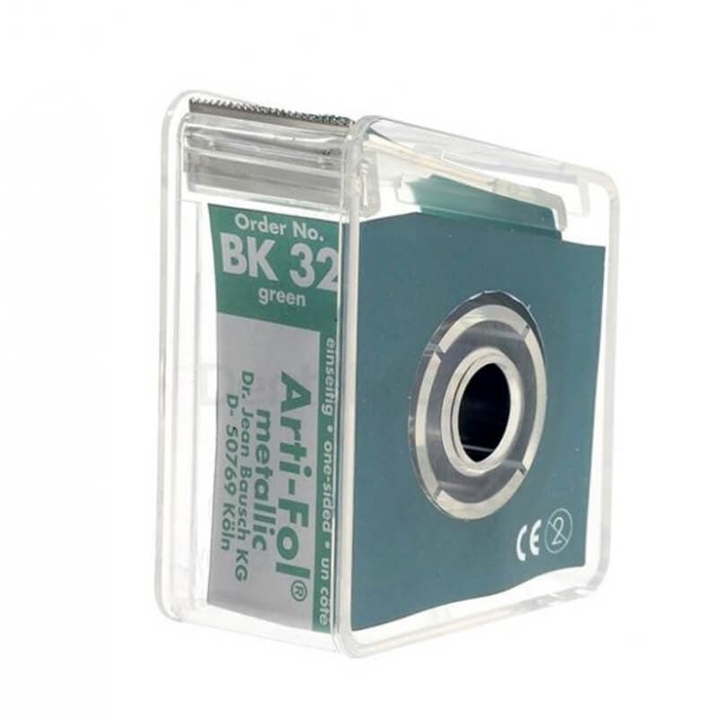 Bausch Arti-Fol 8µm (Green), Double Sided, Width 20mm, Length 20m