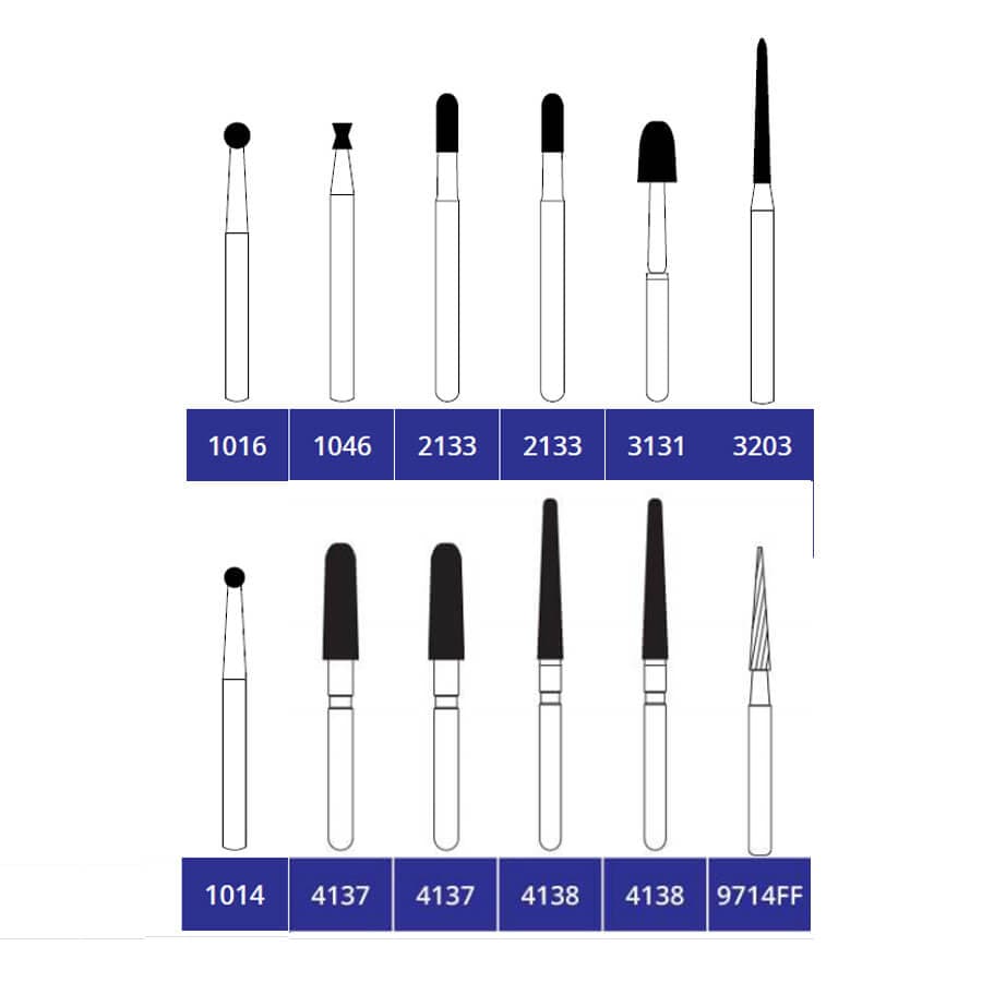 Inlay Onlay Burs, FG, Kit/12