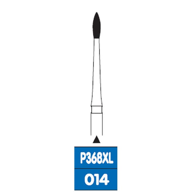 Perio Diamond Burs RA, Pointed Football 368XL, Medium Grit, FG-014