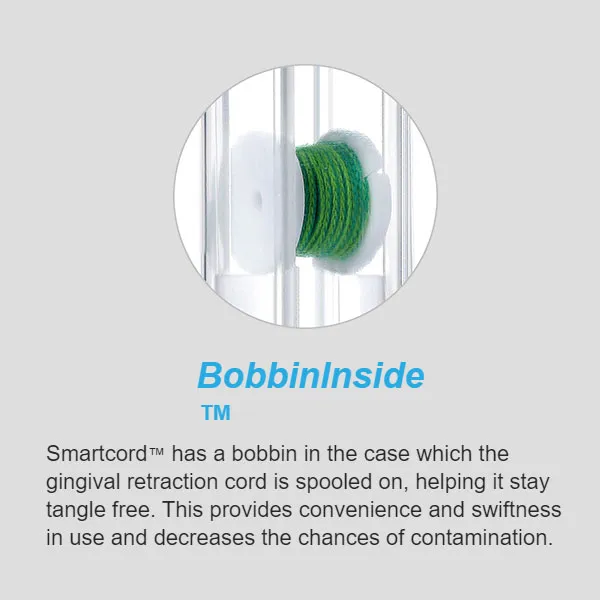 SmartCord 04, Non-Impregnated Knitted Retraction Cord, Size #0000