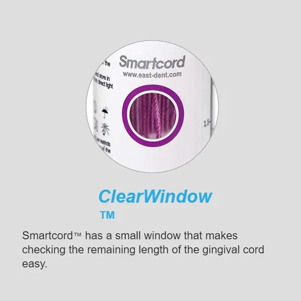 SmartCord 04, Non-Impregnated Knitted Retraction Cord, Size #0000