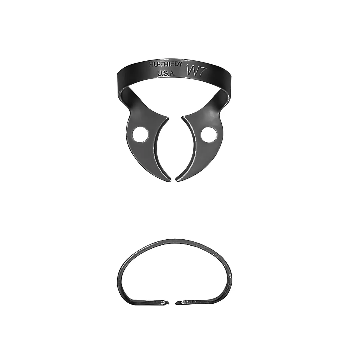 Rubber Dam Clamp #W7, Lower Molar, BlackLine