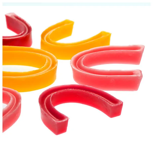 Occlusal Rims, Preformed Horseshoe, Small, Pink (Hard), PK/100