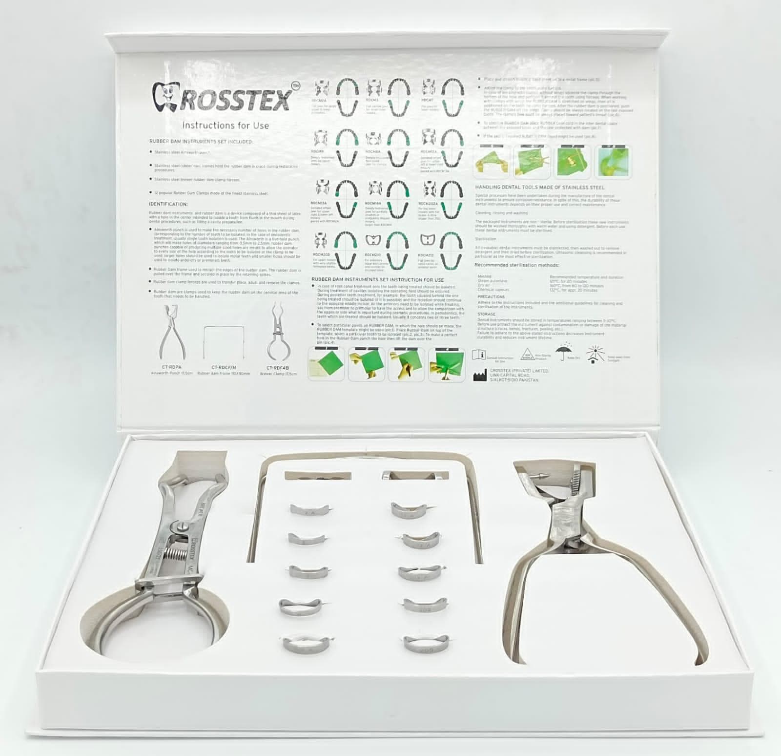 Rubber Dam Set, 15 Pcs