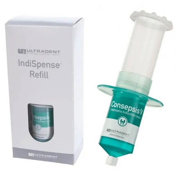 Consepsis, 2% Chlorhexidine Antibacterial Solution, 30ml IndiSpense Refill