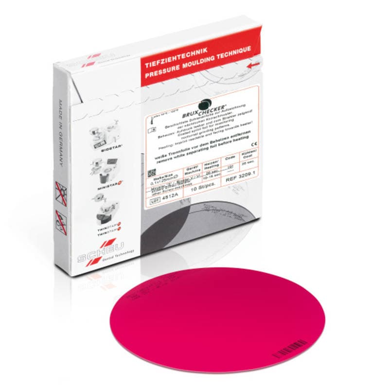 BRUX CHECKER, Red (0.1 x 125mm)