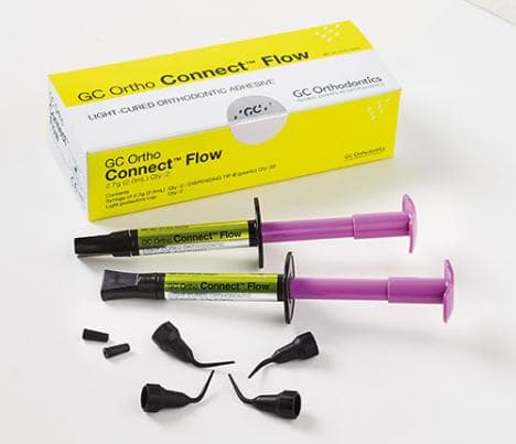 GC Ortho Connect Flow, LC Adhesive for Lingual Retainers & Aligner Attachments, 2.7g, PK/2