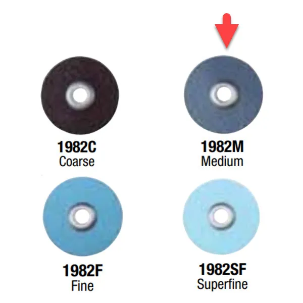 3M Sof-Lex Finishing and Polishing Discs 1/2 in Standard Medium 8691M