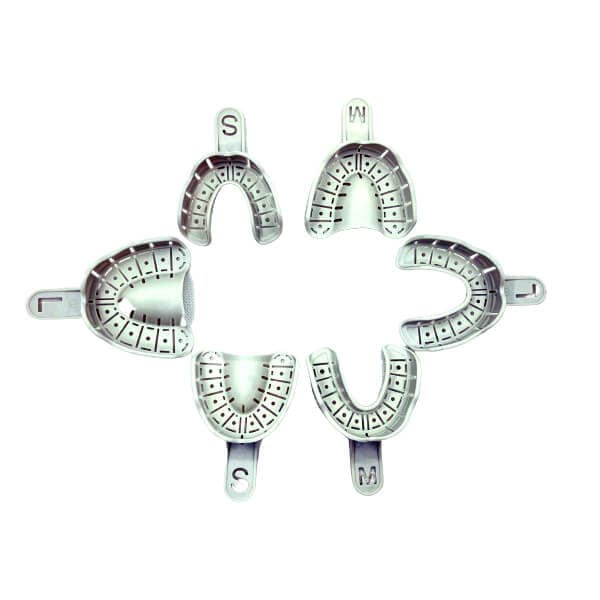 Implants Impression Trays, Assorted Sizes, Set/12 Pcs