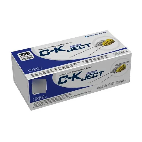 Dental Anesthetic Needle 27G 0.4x38mm, Double Extra Long