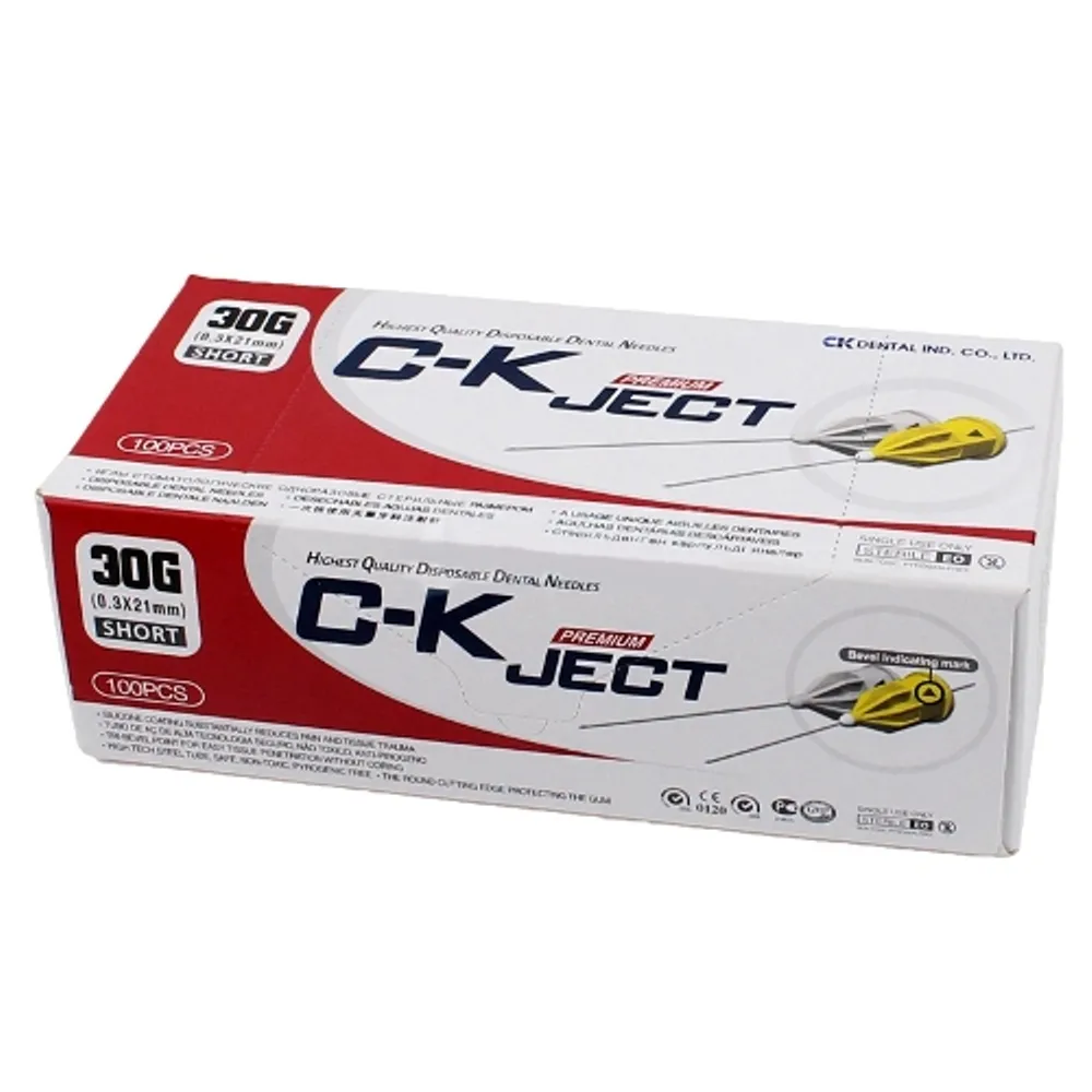 Dental Anesthetic Needle 30G 0.3x12mm, Extra Short