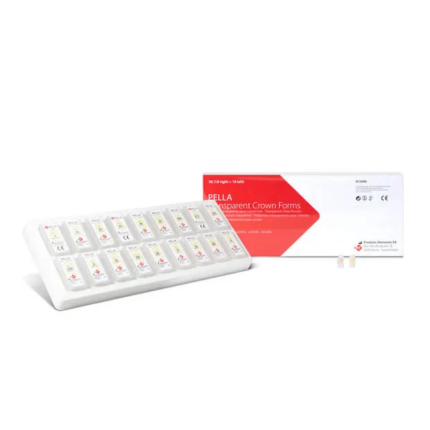 Pella, Transparent Crown Forms, Assorted, PK/39 Pairs