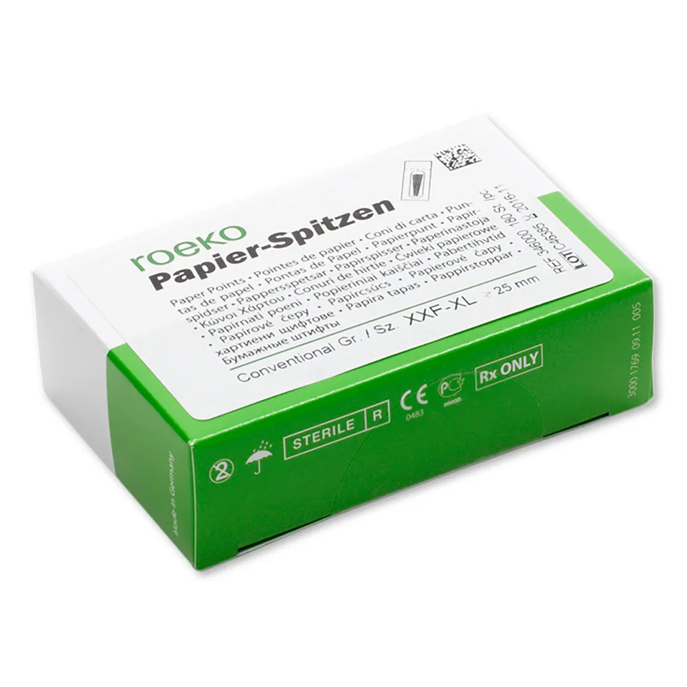 ROEKO Paper Points, White Conventional, L, PK/180