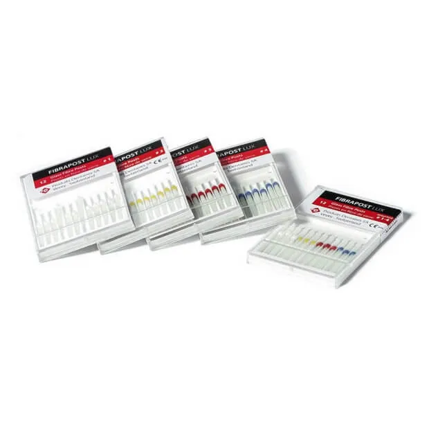 Fiberapost Lux LC, Light Conducting, Assorted No. 1-4