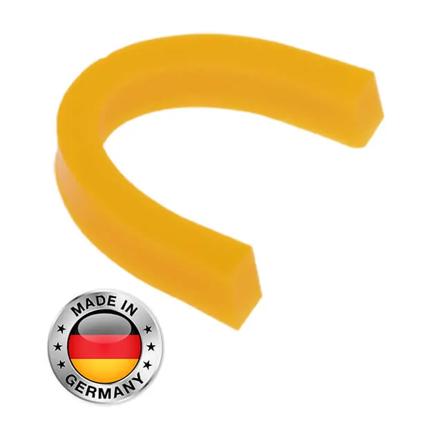 Occlusal Rims, Preformed Horseshoe, Small, Yellow (Soft), PK/100